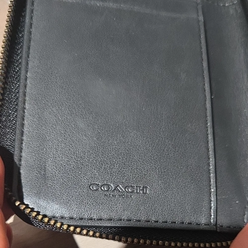 Coach Black Wallet with Multicolor Floral Design - Picture 4 of 6